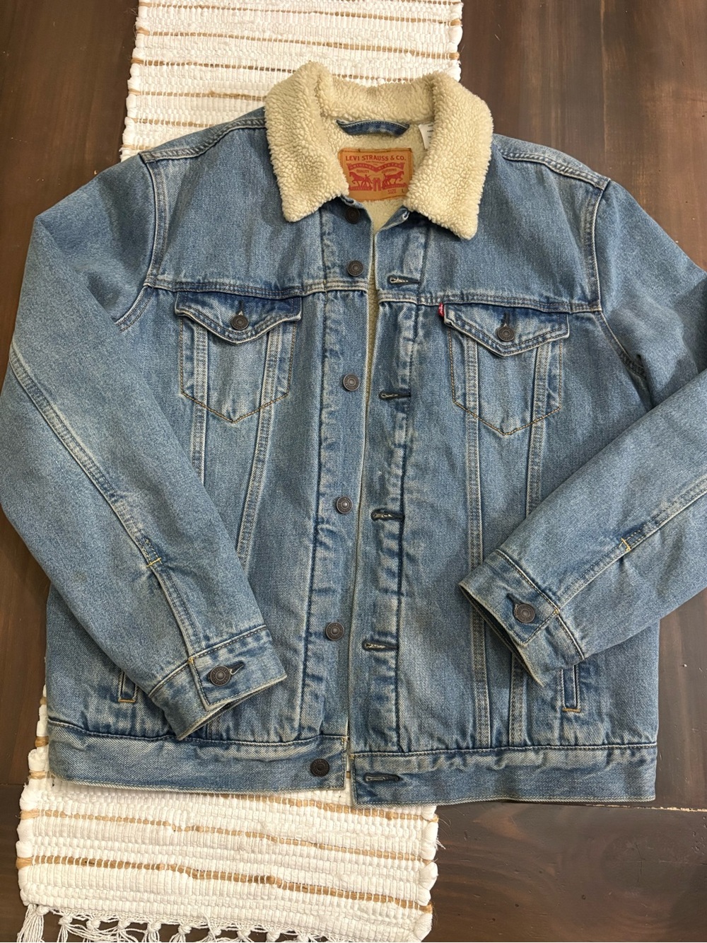 Levi’s Sherpa lined trucker jacket
